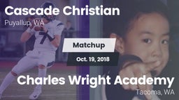 Matchup: Cascade Christian vs. Charles Wright Academy  2018