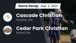 Recap: Cascade Christian  vs. Cedar Park Christian  2023