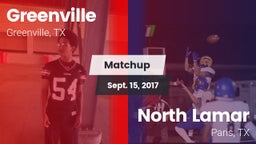 Matchup: Greenville vs. North Lamar  2017