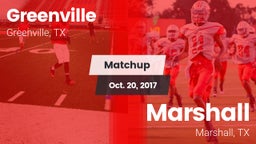 Matchup: Greenville vs. Marshall  2017