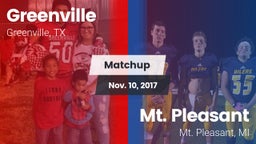 Matchup: Greenville vs. Mt. Pleasant  2017