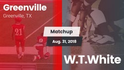 Matchup: Greenville vs. W.T.White 2018