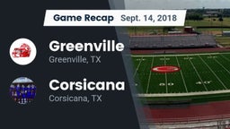 Recap: Greenville  vs. Corsicana  2018