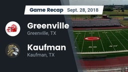 Recap: Greenville  vs. Kaufman  2018