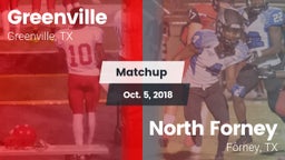 Matchup: Greenville vs. North Forney  2018