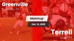 Matchup: Greenville vs. Terrell  2018