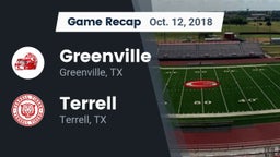 Recap: Greenville  vs. Terrell  2018