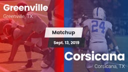Matchup: Greenville vs. Corsicana  2019
