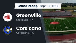 Recap: Greenville  vs. Corsicana  2019