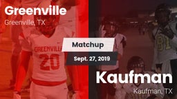 Matchup: Greenville vs. Kaufman  2019
