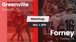Matchup: Greenville vs. Forney  2019