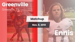 Matchup: Greenville vs. Ennis  2019