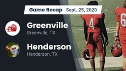 Recap: Greenville  vs. Henderson  2020