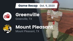 Recap: Greenville  vs. Mount Pleasant  2020