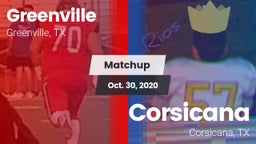 Matchup: Greenville vs. Corsicana  2020