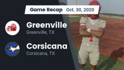 Recap: Greenville  vs. Corsicana  2020