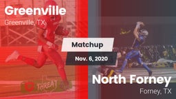 Matchup: Greenville vs. North Forney  2020
