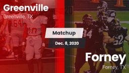 Matchup: Greenville vs. Forney  2020