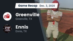 Recap: Greenville  vs. Ennis  2020