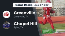 Recap: Greenville  vs. Chapel Hill  2021