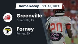 Recap: Greenville  vs. Forney  2021