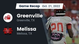 Recap: Greenville  vs. Melissa  2022