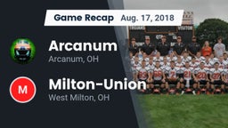 Recap: Arcanum  vs. Milton-Union  2018