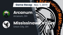 Recap: Arcanum  vs. Mississinawa Valley  2019