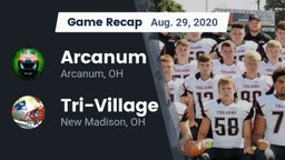 Recap: Arcanum  vs. Tri-Village  2020