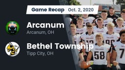 Recap: Arcanum  vs. Bethel Township  2020