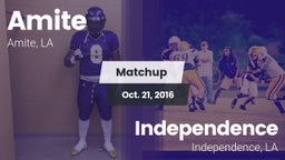 Matchup: Amite vs. Independence  2016