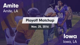 Matchup: Amite vs. Iowa  2016