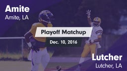 Matchup: Amite vs. Lutcher  2016