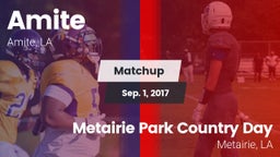 Matchup: Amite vs. Metairie Park Country Day  2017