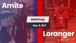 Matchup: Amite vs. Loranger  2017