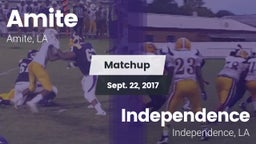 Matchup: Amite vs. Independence  2017