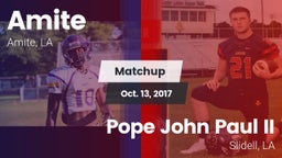 Matchup: Amite vs. Pope John Paul II 2017