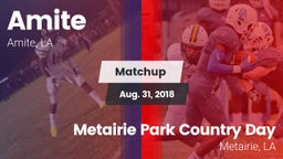 Matchup: Amite vs. Metairie Park Country Day  2018