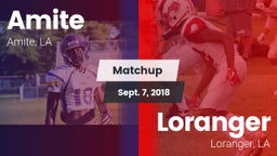 Matchup: Amite vs. Loranger  2018