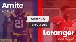 Matchup: Amite vs. Loranger  2019