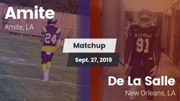 Matchup: Amite vs. De La Salle  2019