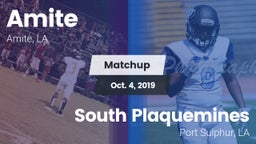 Matchup: Amite vs. South Plaquemines  2019