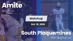 Matchup: Amite vs. South Plaquemines  2020