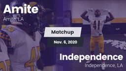 Matchup: Amite vs. Independence  2020