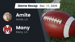 Recap: Amite  vs. Many  2020