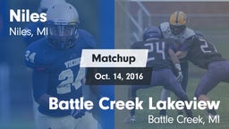 Matchup: Niles vs. Battle Creek Lakeview  2016