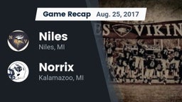 Recap: Niles  vs. Norrix  2017