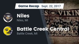 Recap: Niles  vs. Battle Creek Central  2017
