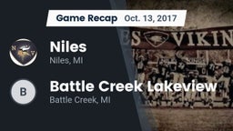 Recap: Niles  vs. Battle Creek Lakeview  2017