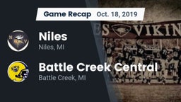 Recap: Niles  vs. Battle Creek Central  2019